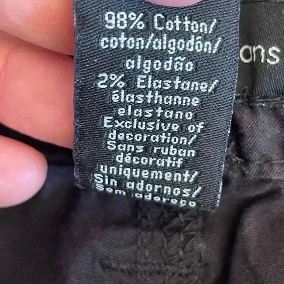 Calvin Klein Jeans Short Bermuda Shorts Rolling Cuffs Pockets Cotton SZ 2 # 1368 - Picture 7 of 10